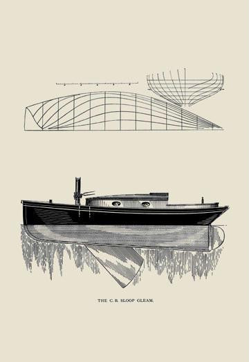 The C.B. Sloop Gleam 20x30 poster