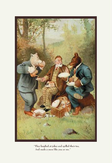 Teddy Roosevelt&#39;s Bears: Teddy B and Teddy G at a Picnic 20x30 poster