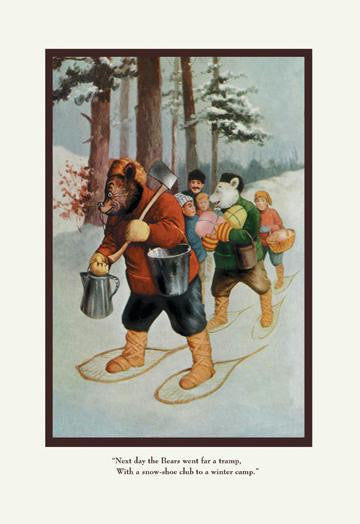 Teddy Roosevelt&#39;s Bears: The Snow-Shoe Club 20x30 poster