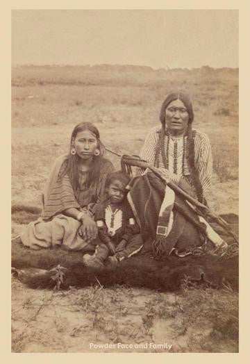 Chief Powder Face and Wife 20x30 poster