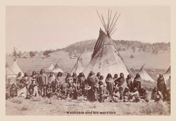 Washakle and His Warriors 20x30 poster