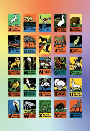 Animal Alphabet 20x30 poster