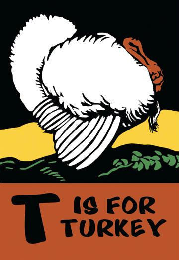 T is for Turkey 20x30 poster