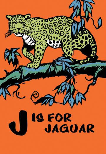 J is for Jaguar 20x30 poster