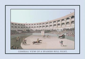 General View of a Spanish Bull Fight 20x30 poster