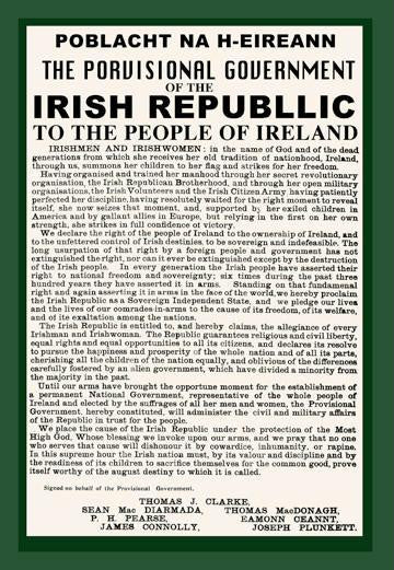 Irish Republic 20x30 poster