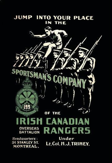 Sportsman&#39;s Company (Irish Canadian Rangers) 20x30 poster