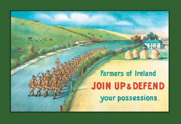 Farmers of Ireland, Join Up and Defend Your Possessions 20x30 poster