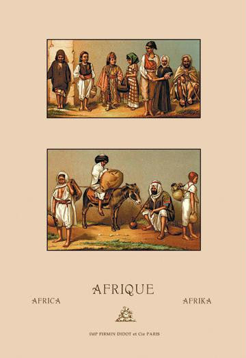 North African Families 20x30 poster