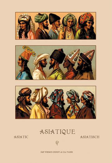 A Variety of Asiatic Head-Coverings #1 20x30 poster