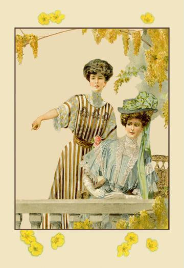 Ladies on the Balcony 20x30 poster