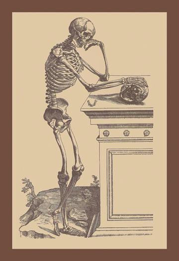 Leaning Skeleton 20x30 poster