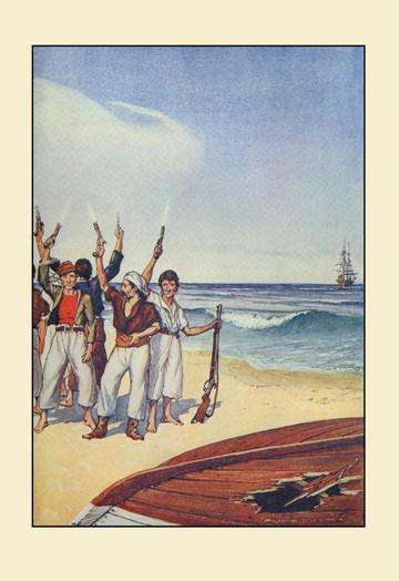 Robinson Crusoe: Then They Came and Fired Small Arms. 20x30 poster