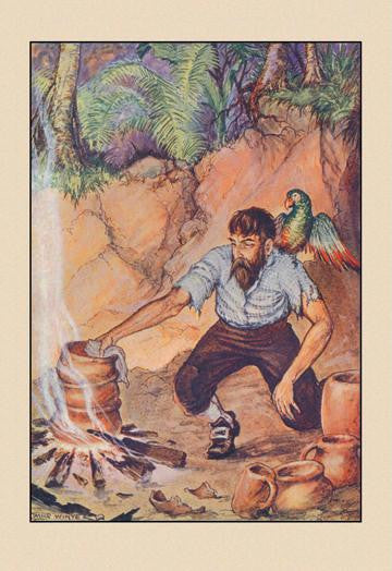 Robinson Crusoe: I Wanted No Sort of Earthenware 20x30 poster