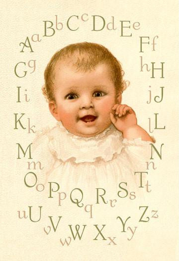 Baby&#39;s Alphabet 20x30 poster