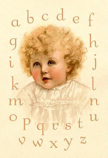 Little Girl&#39;s Alphabet 20x30 poster