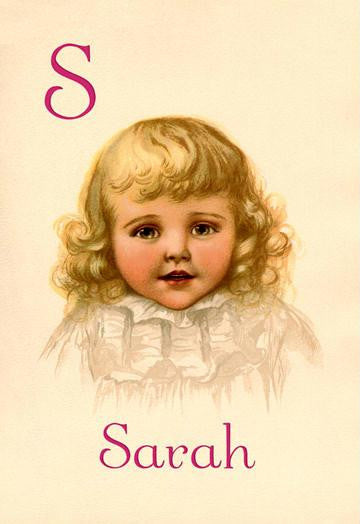 S for Sarah 20x30 poster