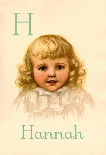 H for Hannah 20x30 poster