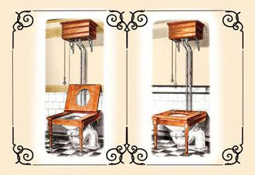 Two Wooden Toilets 20x30 poster