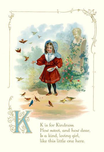 K is for Kindness 20x30 poster