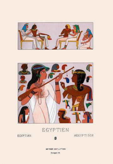 Egyptian Headdresses and Hairstyles 20x30 poster