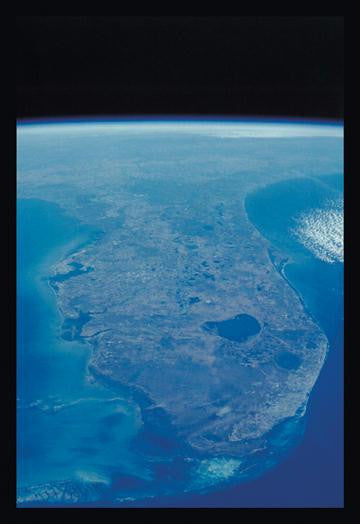 View of Florida Peninsula From Space 20x30 poster