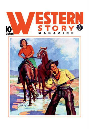 Western Story Magazine: Western Pair 20x30 poster