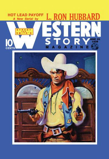 Western Story Magazine: Hot Lead Payoff 20x30 poster