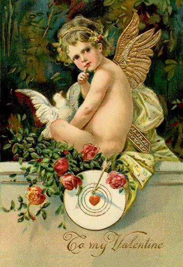 Angel Girl With Dove 20x30 poster