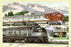 Santa Fe and New York Central Locomotives 20x30 poster