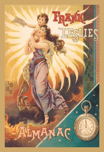 Frank Leslie&#39;s Illustrated Almanac: Happy New Year, 1886 20x30 poster