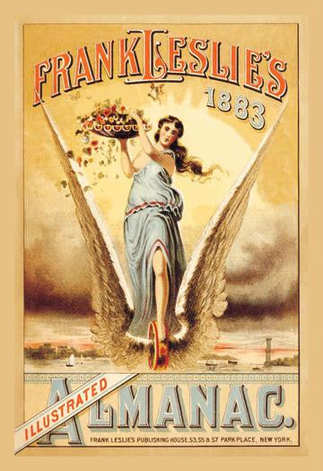 Frank Leslie&#39;s Illustrated Almanac: Flight of Flowers, 1883 20x30 poster