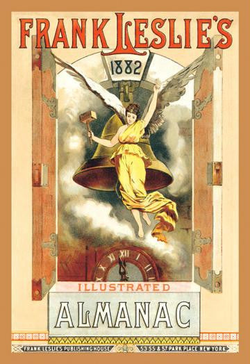 Frank Leslie&#39;s Illustrated Almanac:Angel Bell-Ringer, 1882 20x30 poster