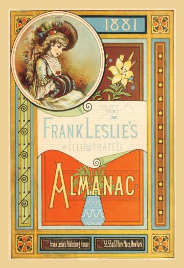 Frank Leslie&#39;s Illustrated Almanac: Girl with Muffler, 1881 20x30 poster