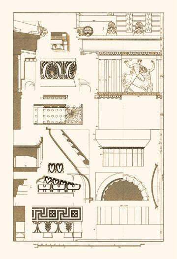 Details of Parthenon at Athens 20x30 poster