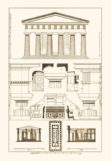 Temple of Poseidon at Paestum 20x30 poster