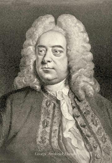 George Frederick Handel 20x30 poster