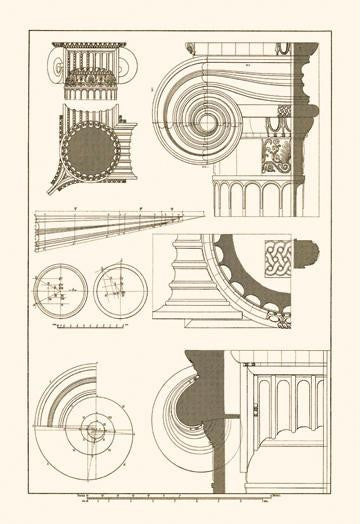 Capitals of the Erechtheum 20x30 poster