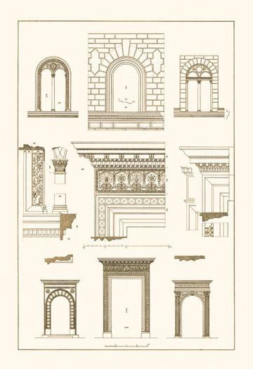 Windows and Doorways of the Renaissance 20x30 poster