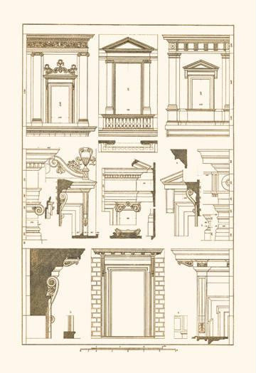 Windows of Palazzo Non Finito, Palace and House at Rome 20x30 poster