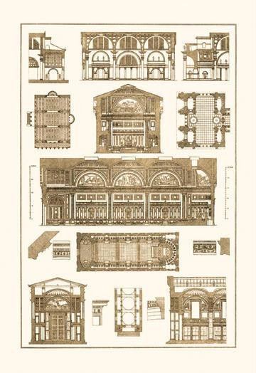 Interiors With Cross-Vaults and Cupola Vaulting 20x30 poster