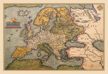 Map of Europe 20x30 poster