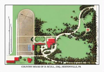 Country House of D. Scull, Esq., Hestonville, PA 20x30 poster