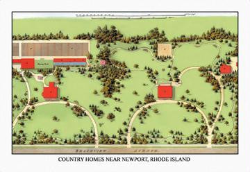 Country Homes Near Newport, Rhode Island 20x30 poster