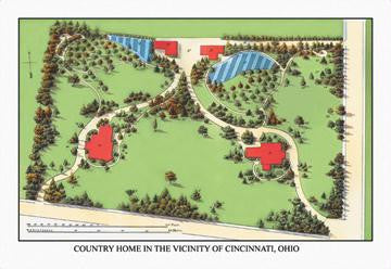 Country Home in the Vicinity of Cincinnati, Ohio 20x30 poster