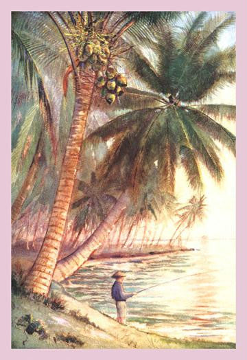 Fishing Under the Coconut Trees 20x30 poster