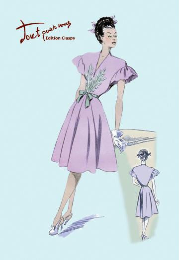 Dress with Frills 20x30 poster