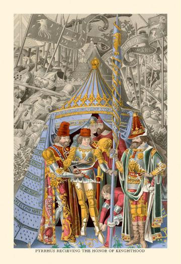 Pyrrhus Receiving the Honor of Knighthood 20x30 poster