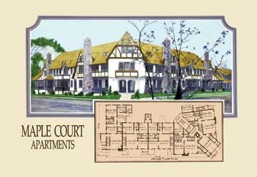 Maple Court Apartments 20x30 poster