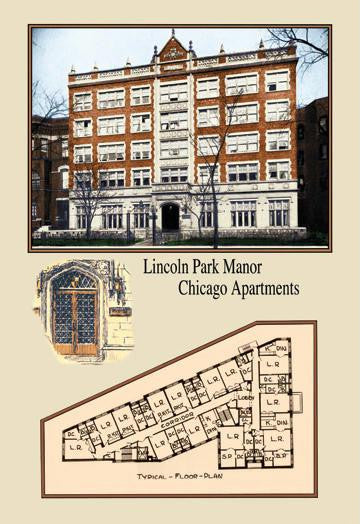 Lincoln Park Manor, Chicago Apartments 20x30 poster